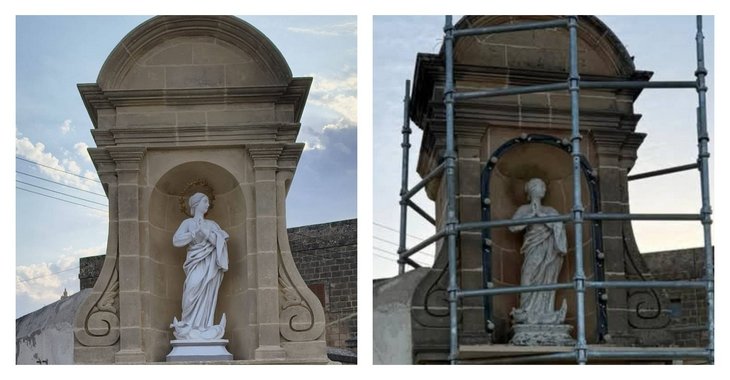 Victoria'da Madonna Heykeli Restorasyonu Tamamlandı