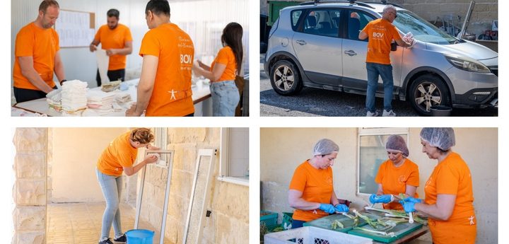 BOV çalışanları id-Dar tal-Providenza'da gönüllü çalıştı