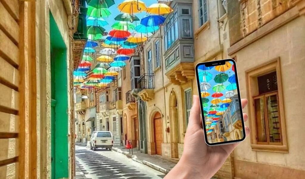 Bakın! Żabbar'ın Ünlü Şemsiye Sokağı Renkli Bir Dönüş Yapıyor