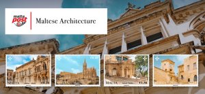Malta ve Gozo'nun Mimari Hazineleri Yeni Pullarda