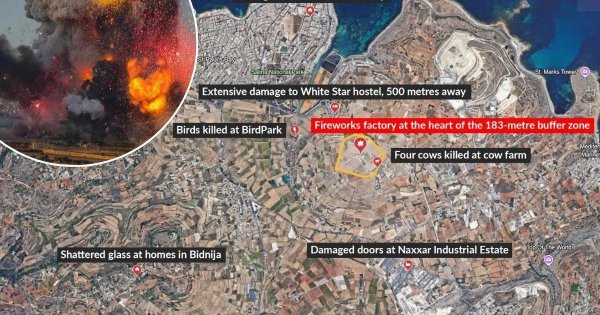 Haritalandı: Havai fişek fabrikasındaki patlama 2 kilometre uzaklıktaki evlere nasıl zarar verdi