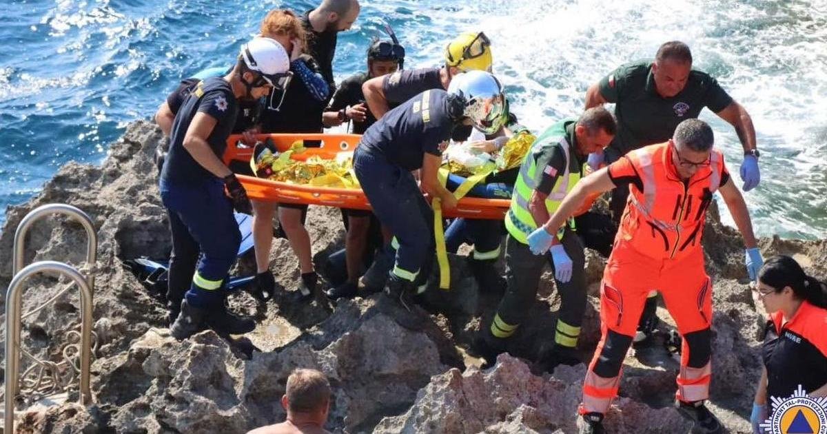 Gozo açıklarında mahsur kalan dalgıç kurtarıldı
