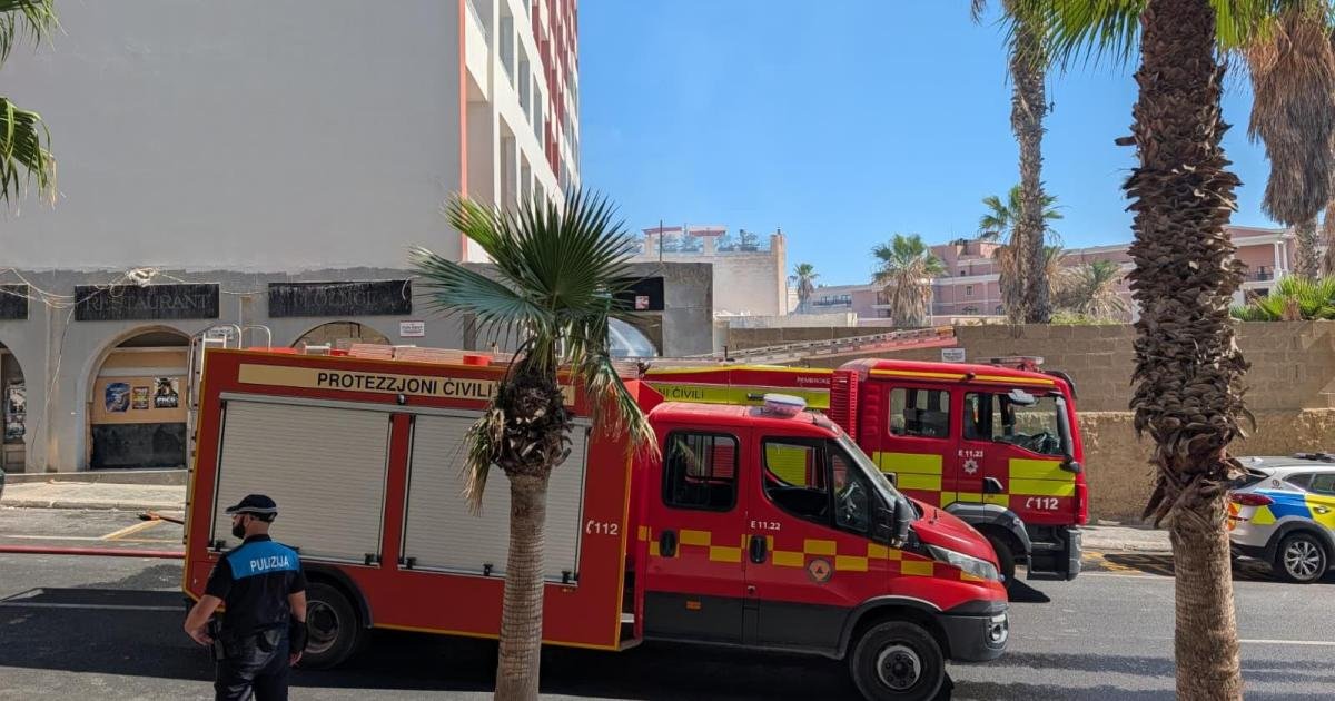 Eski Paceville Gece Kulübünde Yangın Çıktı