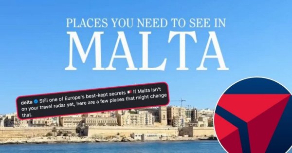 Delta Air Lines, Malta'yı Avrupa'nın En İyi Saklanan Sırlarından Biri Olarak Tanıttı