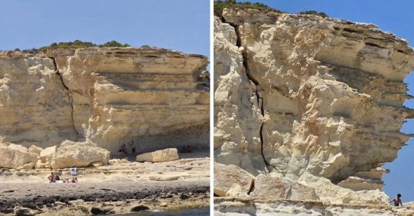 St Peter's Pool'da Büyük Uçurum Çatlağı Yüzücüleri Tehdit Ediyor