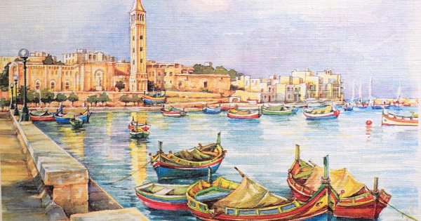 Savaş Sonrası Malta Kartpostallarında Suluboya Resimler