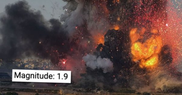 Salina Havai Fişek Fabrikası Patlaması Richter Ölçeğinde 1.9 Büyüklüğünde Kaydedildi