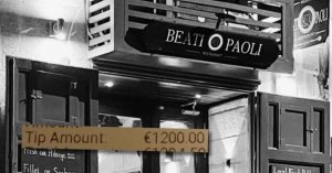 Müşteri, Valletta'daki Bir Restoranda 94 Euro'luk Hesaba 1.200 Euro Bahşiş Bıraktı