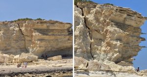 Polis, Büyük Uçurum Çatlağı Nedeniyle St Peter's Pool'un Bir Kısmını Kapattı