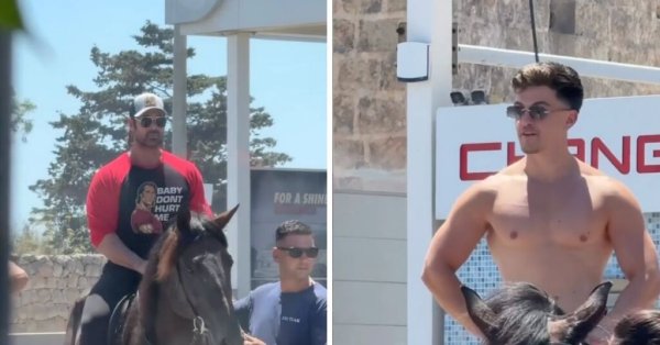Mike O'Hearn ve Adam Sullivan, Għargħur'daki McDonald's Drive-Thru'da At Sırtında Görüldü