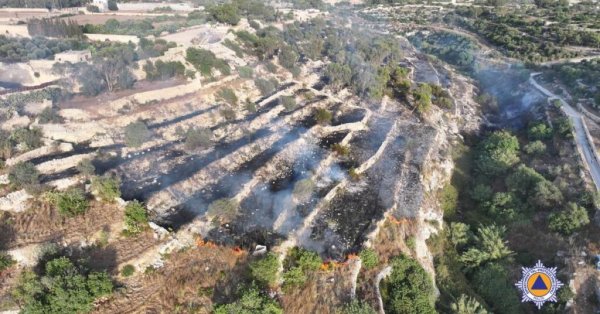 Wied Qirda'daki Büyük Yangın 60.000 Litre Suyla Kontrol Altına Alındı