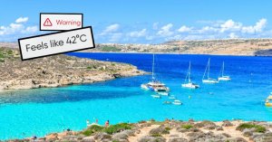 Aşırı Sıcak Geliyor! Malta'da Hissedilen Sıcaklık Gelecek Hafta 42°C'yi Bulacak