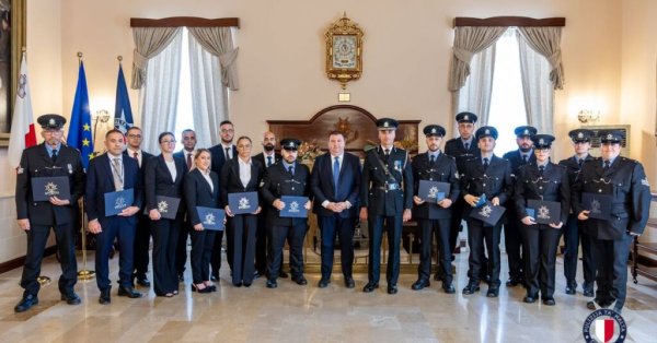 Malta Polis Teşkilatı'na 18 Yeni Müfettiş ve 27 Toplum Destek Görevlisi Atandı
