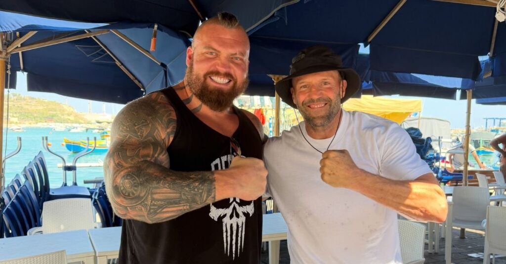 Eddie Hall, Malta'da Jason Statham ile Buluştu