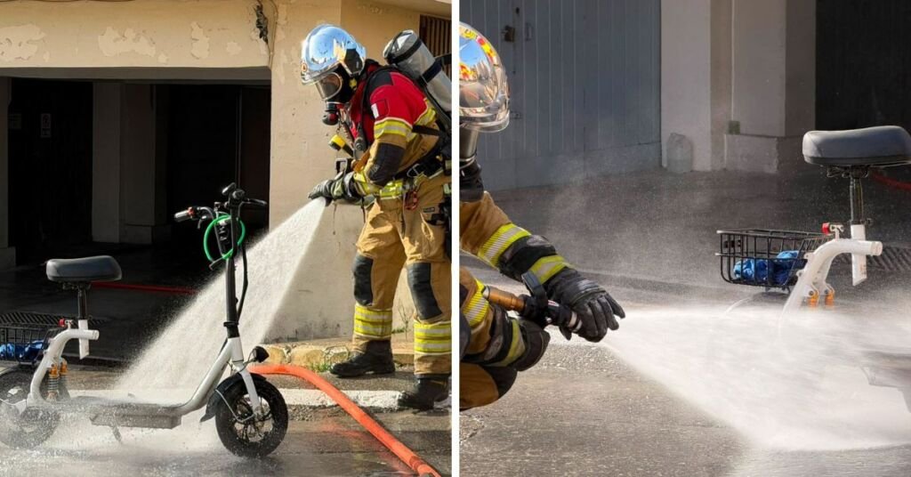 Mtarfa'da Elektrikli Scooter Garajda Alev Aldı