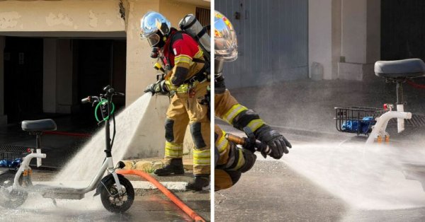 Mtarfa'da Elektrikli Scooter Garajda Alev Aldı