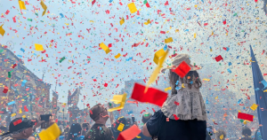Balzan'da Festa Kutlamalarında Rekor Denemesi: 20 Dakikalık Konfeti Şovu