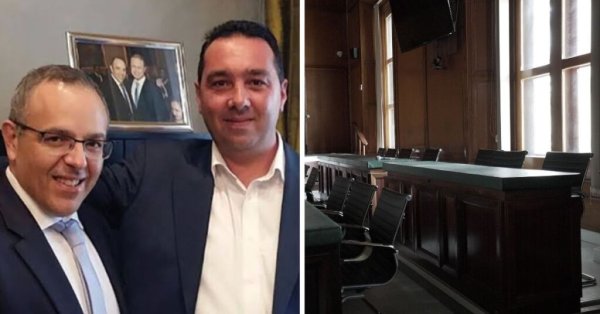Melvin Theuma ve Keith Schembri'nin Castille Fotoğrafı Yorgen Fenech Davasında Savunma Masasında Sergilenmeye Devam Ediyor