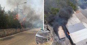 Ħal Farruġ'da Büyük Ot Yangını: İtfaiye Ekipleri Söndürme Çalışmalarını Sürdürüyor