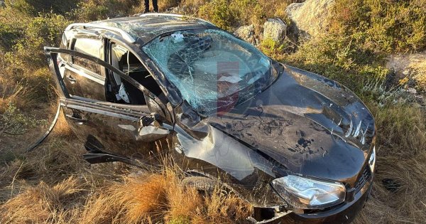 Rabat'ta araç tarlaya uçtu: 33 yaşındaki kadın ağır yaralandı
