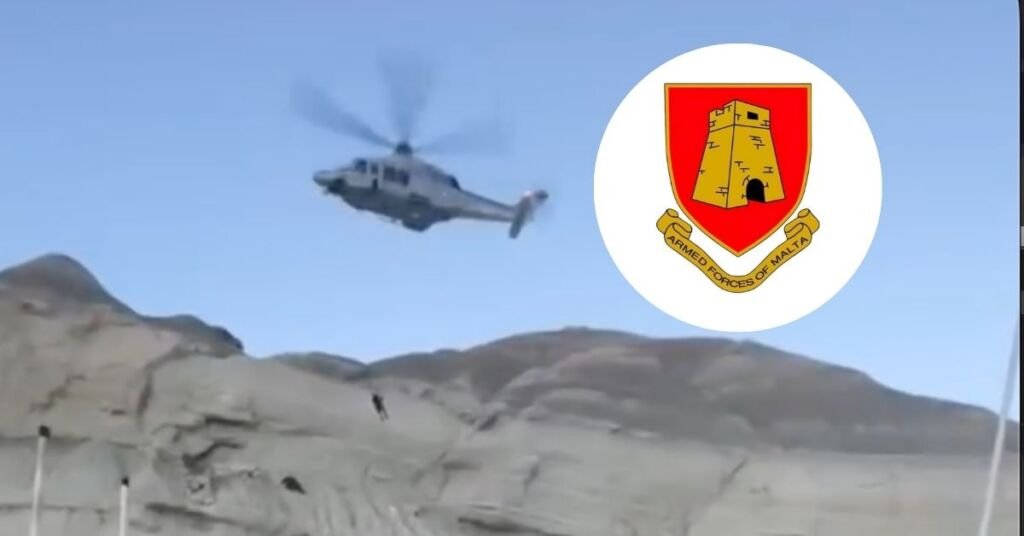 Malta'da Turistleri Helikopterle Kurtardı