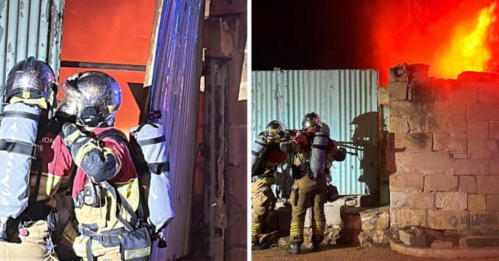 Żabbar'da Çöp Yangını: 7.000 Litre Su Kullanıldı
