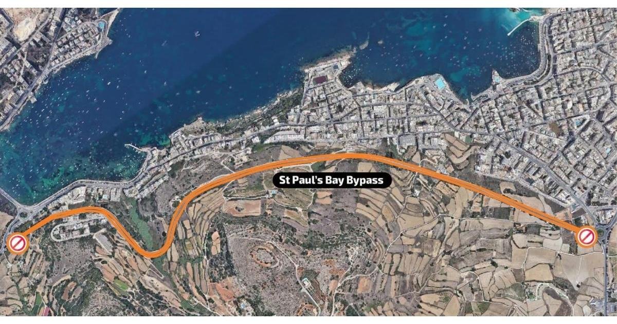 St Paul’s Bay Bypass, Ulusal Yol Şampiyonası İçin Kapatılıyor