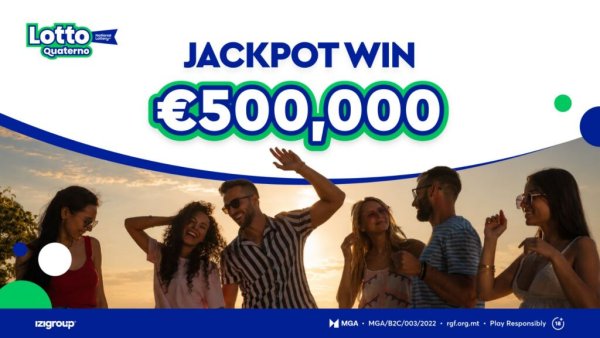 San Ġwann'da Bir Kişi Lotto Quaterno'dan 500.000 Euro Kazandı