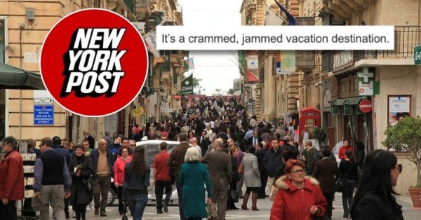 New York Post: Malta, Avrupa'nın En Kalabalık Ada Destinasyonu