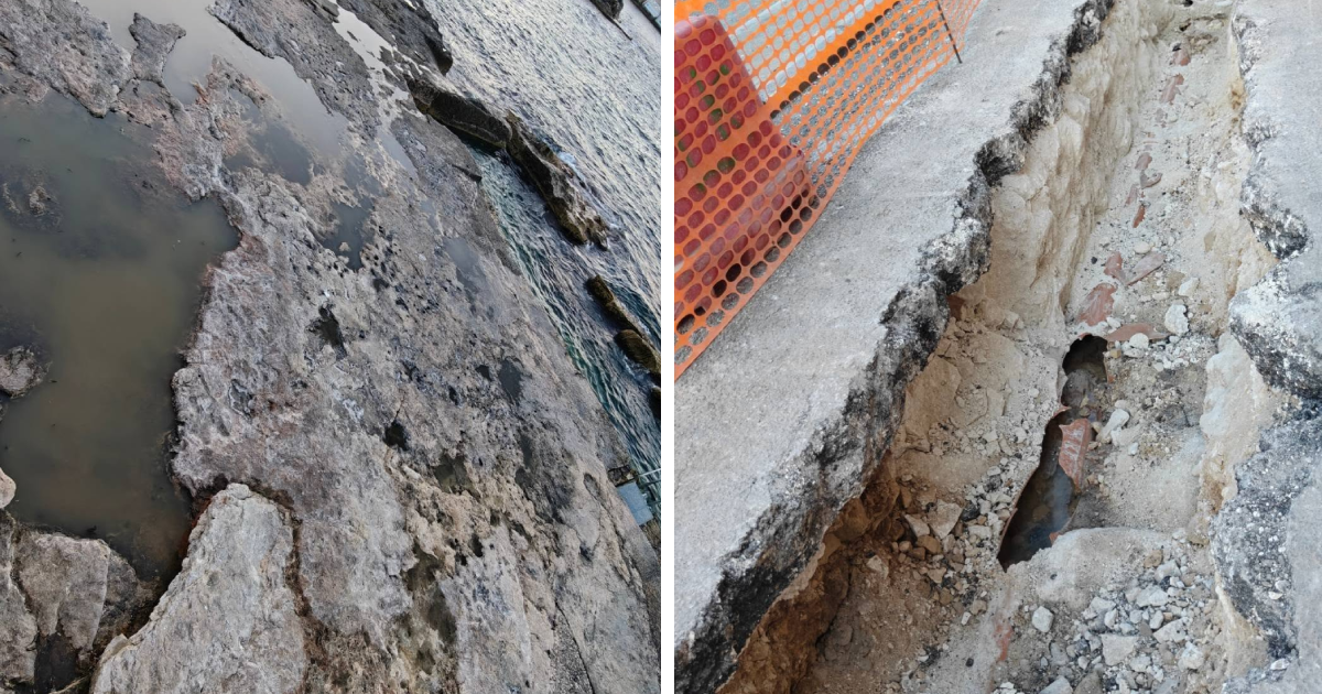Sliema'daki Qui Si Sana Plajı Kanalizasyon Sızıntısı Nedeniyle Kapatıldı