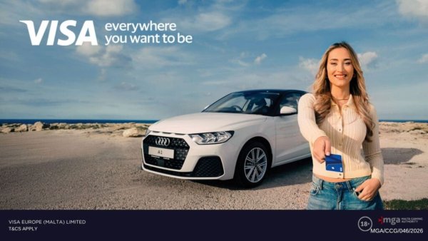 Visa Malta'dan Büyük Çekiliş: Alışverişlerinizi Visa ile Yapın, Audi A1 Kazanma Şansını Yakalayın
