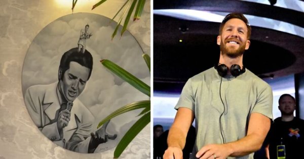 Calvin Harris, Maltalı Sanatçı Julinu'nun Elvis Tablosunu Paylaştı
