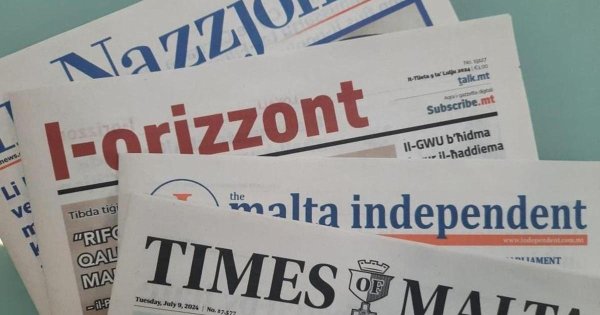 Malta'da Bugünkü Gazete Manşetleri - 18 Ağustos 2026