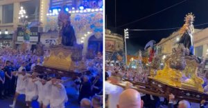 San Gejtanu Bayramı: İkonik Ħamrun Kilisesi Merdivenlerinde Heykel Taşıyıcıları