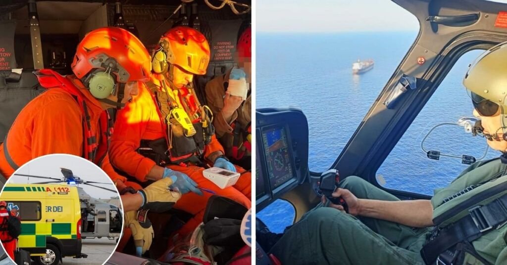 Yaralı Tanker Mürettebatı Üyesi Malta'ya AFM Helikopteriyle Taşındı