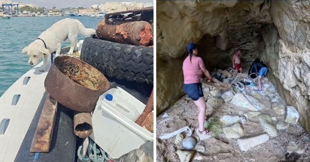 Fort Rinella Mağaraları ve Delimara Sahili'nden 600 Kiloya Yakın Atık Temizlendi