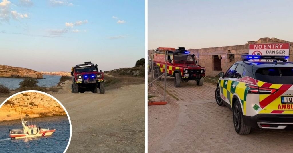 Blata l-Bajda'da Başına Yaralanma Geçiren Kişiyi Kurtarma Operasyonu