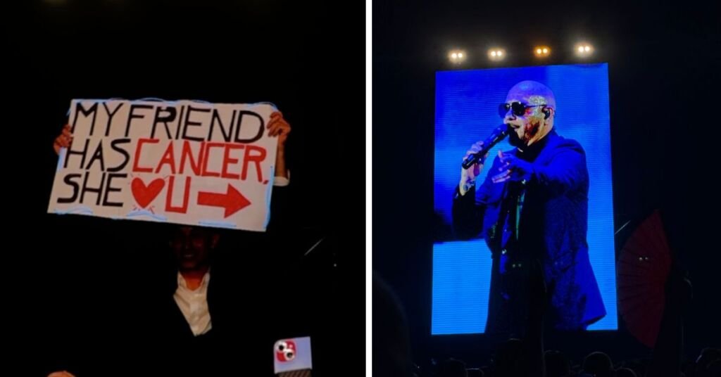 Pitbull Konserinde 40.000 Kişi 'Kansere Karşı' Çığlık Attı