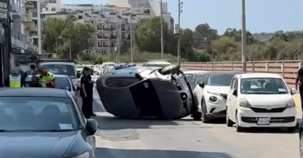 Marsaskala'da Araba Devrildi, Yaralanma Rapor Edilmedi