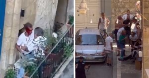 Valletta'da polis müdahalesi öncesi yeni görüntüler ortaya çıktı
