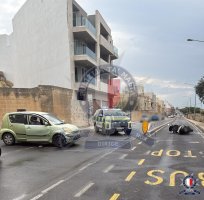 Żejtun'da motosiklet kazasında sürücü ağır yaralandı