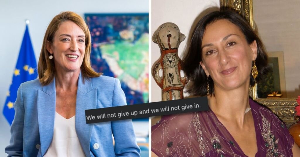 Roberta Metsola'dan Daphne Caruana Galizia'ya Mesaj: "Vazgeçmeyeceğiz ve Teslim Olmayacağız"