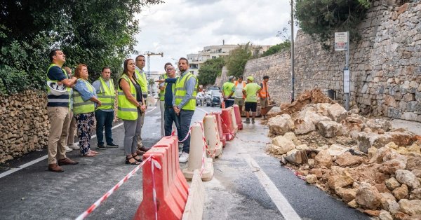 Mellieħa'nın Triq il-Marfa yolu üç katlı duvar çökmesinin ardından yeniden açılıyor