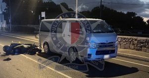 Mosta'da van kazasında motosikletli ölüm riski altında