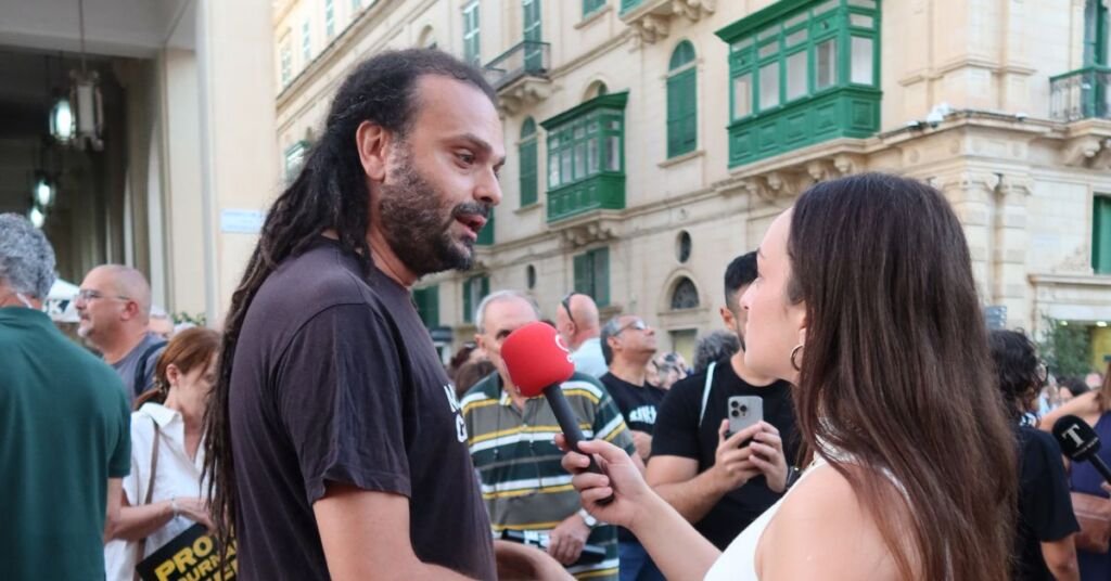 ‘Kızgınım ve korkuyorum’ – André Callus Daphne dayanışma protestosunda konuştu