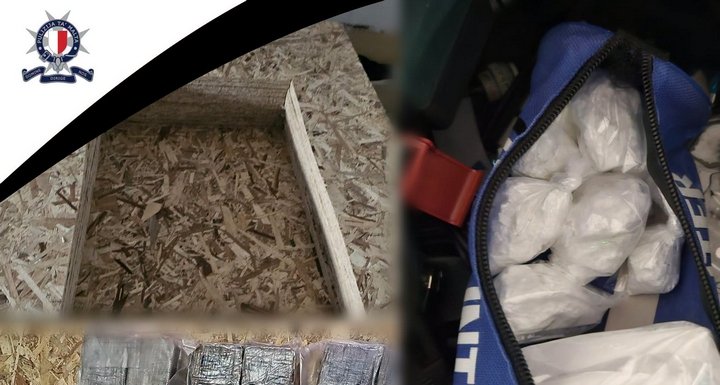 Gozo ve Malta'da 28 kilo uyuşturucu ele geçirildi, 8 kişi tutuklandı
