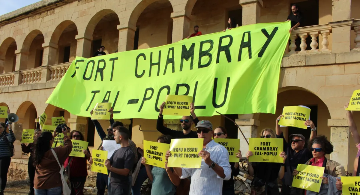 Europa Nostra, Fort Chambray kışlasının kamuya geri alınmasını istedi