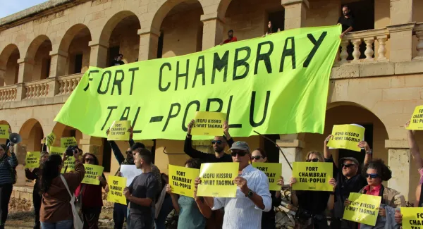 Europa Nostra, Fort Chambray kışlasının kamuya geri alınmasını istedi
