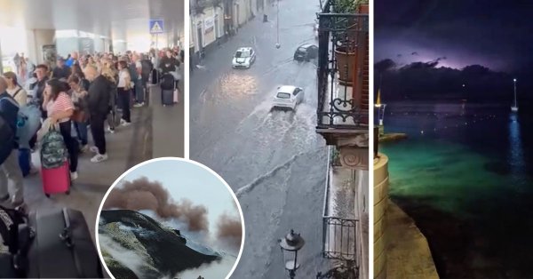 Catania Havalimanı kapandı: Malta'yı sıyıran şiddetli su bombası ve Etna külü Sicilya'yı çifte darbeyle vurdu