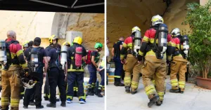 Malta'nın acil ekipleri 11 Eylül'de hayatını kaybeden ilk müdahale personeline saygı için merdiven tırmanışı yaptı